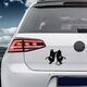 Sticker VW Golf Ange et Diable