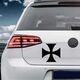 Maltese Cross B Volkswagen MK Golf Decal