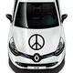 VW Peace and love logo Renault Decal