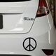 VW Peace and love logo Ford Fiesta Decal
