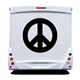 Sticker Camping Car Peace and Love Logo 2