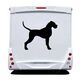 Dog silhouette Camping Car Decal