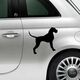 Sticker Fiat 500 Silhouette Hund