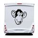 Monkey face Camping Car Decal