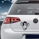 Sticker VW Golf Visage Singe