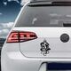 Sticker VW Golf Dragon Bataille