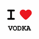 T-Shirt I love vodka