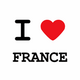 T-Shirt I love Frankreich