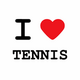 T-Shirt I love tennis