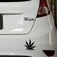Sticker Ford Fiesta Feuille de Cannabis