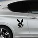 French Cock Playboy Bunny Peugeot Decal