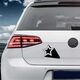 Sticker VW Golf Deko Stern Effet 3D 3