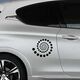 Round Spiral Peugeot Decal
