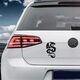 Sticker VW Golf Drache Ailes 61
