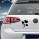 kit stickers VW Golf Coeurs