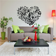 Heart decoration decal model 02