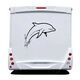 Blue Dolphin Camping Car Decal