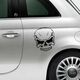 EMO Skull Fiat 500 Decal
