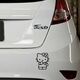 Hello Kitty Ford Fiesta Decal