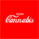 Tee shirt Smoke Cannabis parodie Coca-Cola