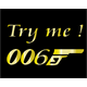 Tee shirt My Name is 006 Try Me parodie James Bond