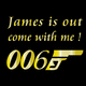 Tee shirt My Name is 006 James Out parodie James Bond