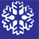 Sticker Flocon de neige guillemet