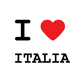 Tee shirt I Love Italia