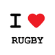 Tee shirt I Love Rugby
