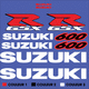Suzuki GSX 600 decals kit