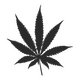 Sticker mini Pot Leaf Cannabis