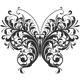 Butterfly decoration decal model