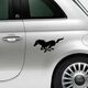 Sticker Fiat 500 Pferd galop