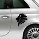 African Lion Fiat 500 Decal