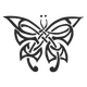 Tribal Butterfly Fiat 500 Decal