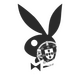 Sticker Wohnwagen/Wohnmobil Playboy Bunny Escudo Portugais