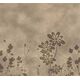 Astract brown flowers deco decal