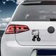 Hello Kitty Bicycle Volkswagen MK Golf Decal