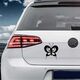 Sticker VW Golf Papillon avec des Ronds