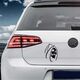 Sticker VW Golf Tête de Mort 12