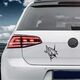 Sticker VW Golf Requin Blanc