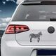 Sticker VW Golf Zèbre Tiere