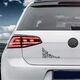 Sticker VW Golf Blumen Design