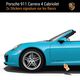Porsche 911 Carrera 4 Cabriolet Decals (2x)